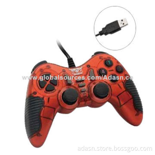 Wired PC USB Vibration Game Controller, Fashionable, Various Colors Available